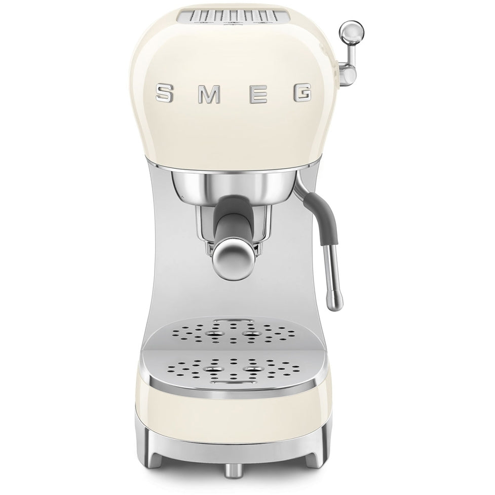 Smeg 50s Retro Style ECF02CRUK Espresso Coffee Machine Cream