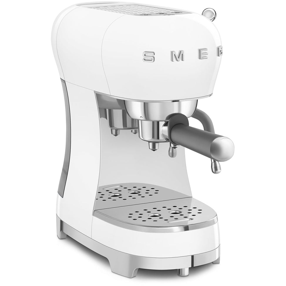 Smeg 50s Retro Style ECF02WHUK Espresso Coffee Machine White