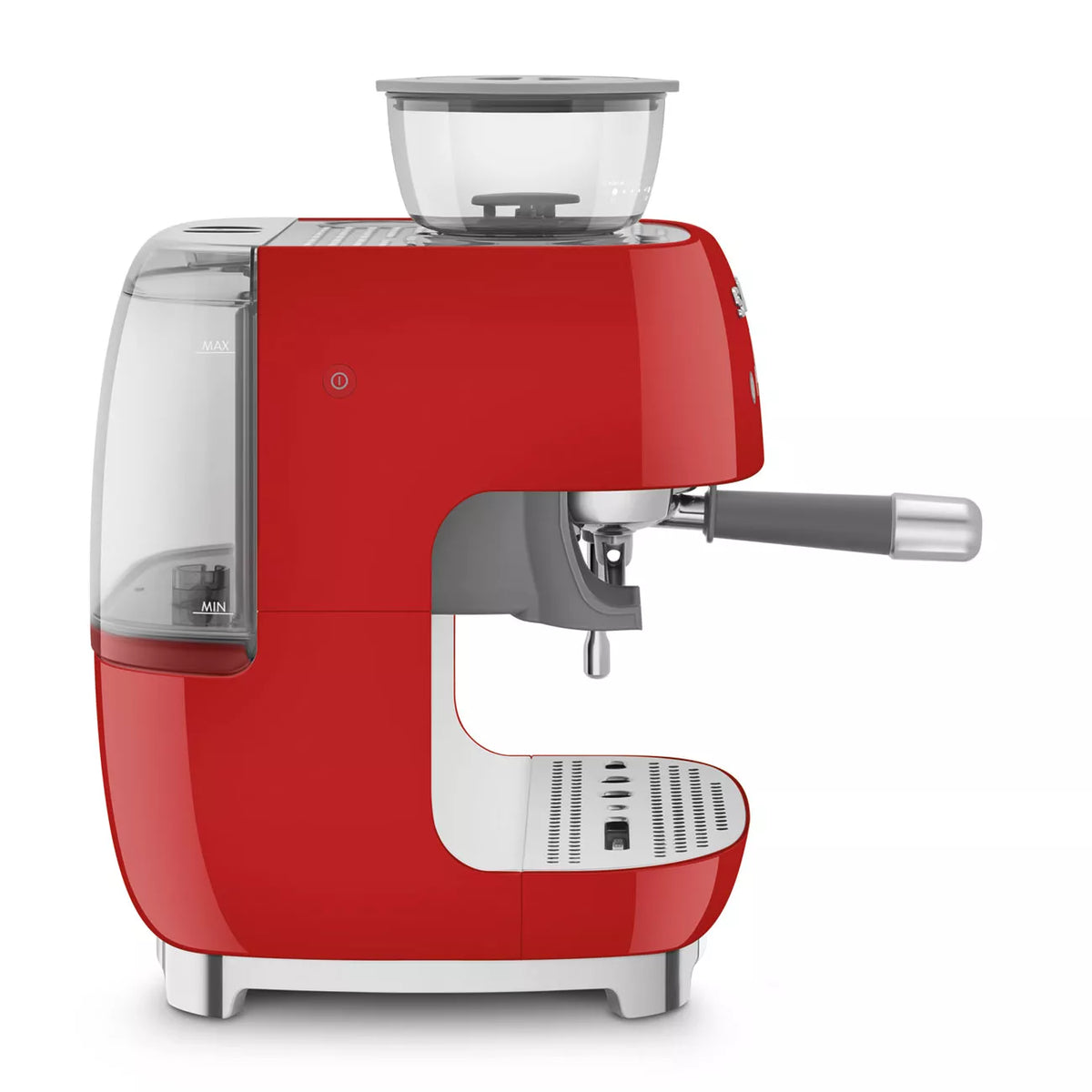 Smeg EGF03RDUK Retro Espresso Coffee Machine with Grinder Red