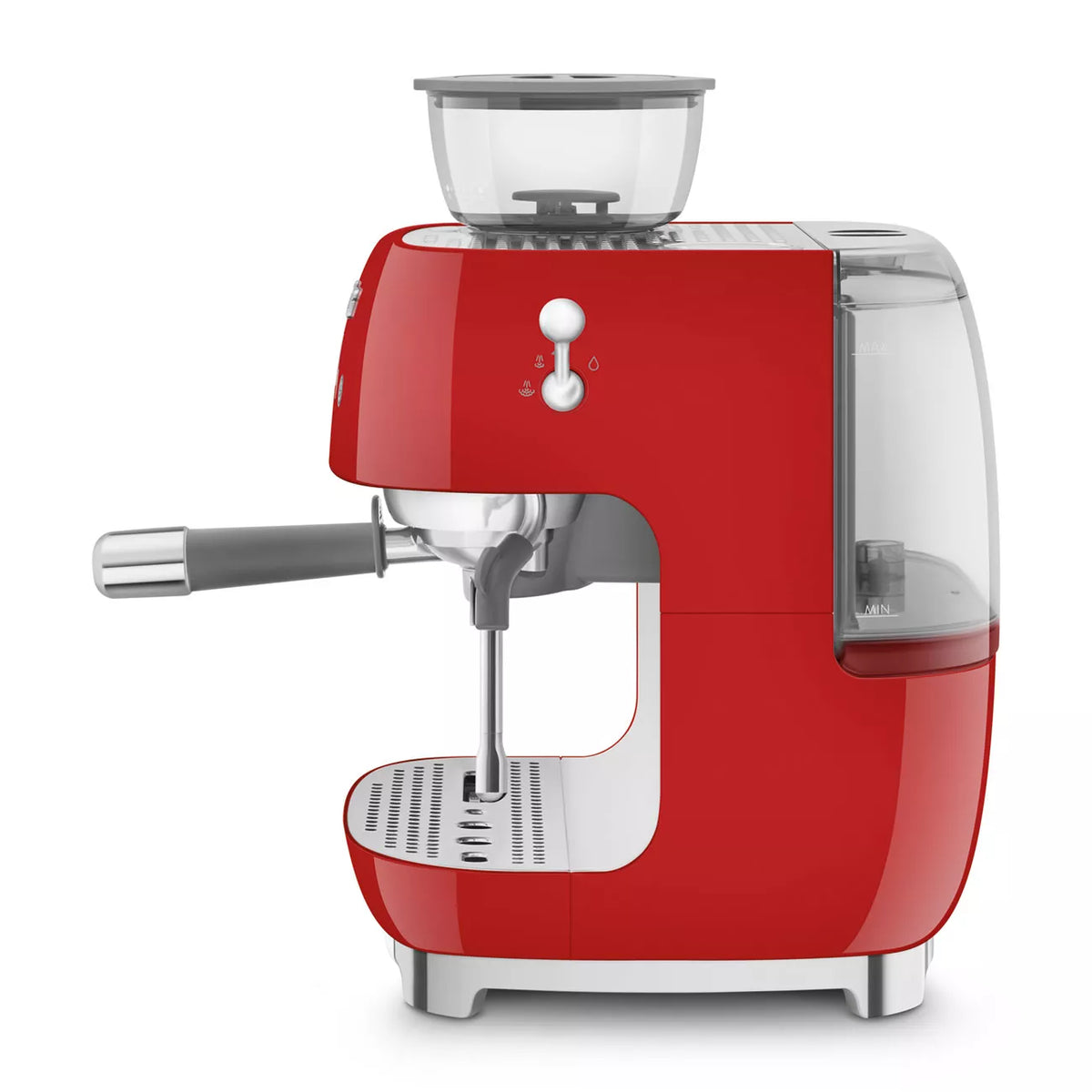 Smeg EGF03RDUK Retro Espresso Coffee Machine with Grinder Red — image 3