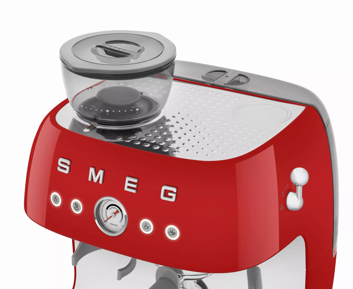 Smeg EGF03RDUK Retro Espresso Coffee Machine with Grinder Red — image 5