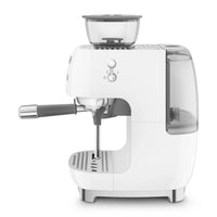 Smeg EGF03WHUK Retro Espresso Coffee Machine with Grinder White thumbnail 3