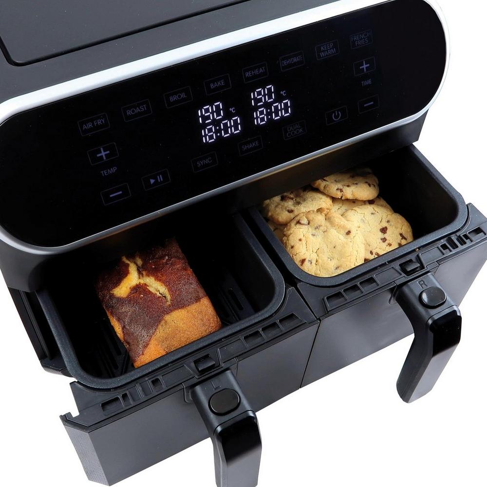 Statesman SKAF08017BK Digital Dual Zone Air Fryer 8L Black