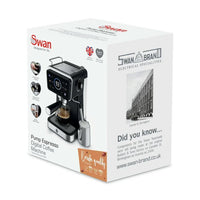 Swan SK22113BLK Digital Espresso Coffee Machine 1.5L Black thumbnail 9