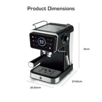 Swan SK22113BLK Digital Espresso Coffee Machine 1.5L Black thumbnail 6