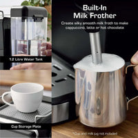 Swan SK22113BLK Digital Espresso Coffee Machine 1.5L Black thumbnail 4