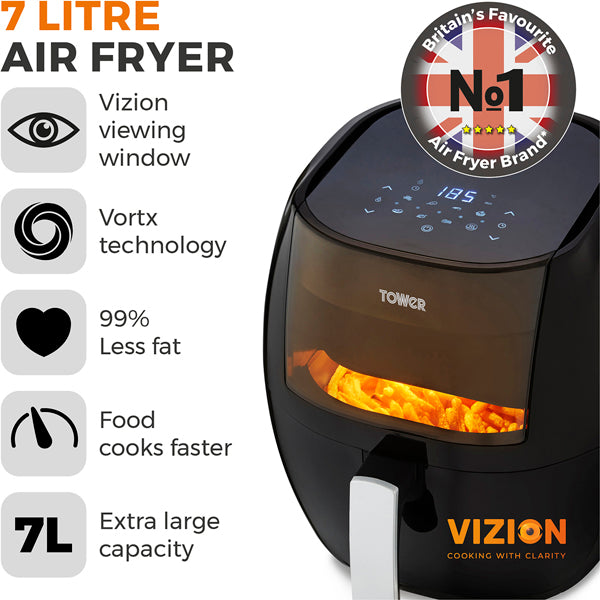 Tower T17072 Vortx Vizion Air Fryer 7L — image 2