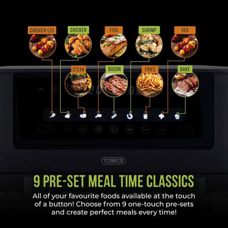 Tower Vortx Vizion T17151 Dual Basket Air Fryer 8L Black — image 6
