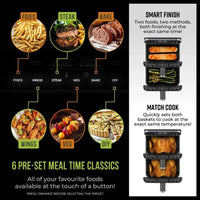 Tower T17190 Vortx Dual Layer Air Fryer 11L Black thumbnail 4